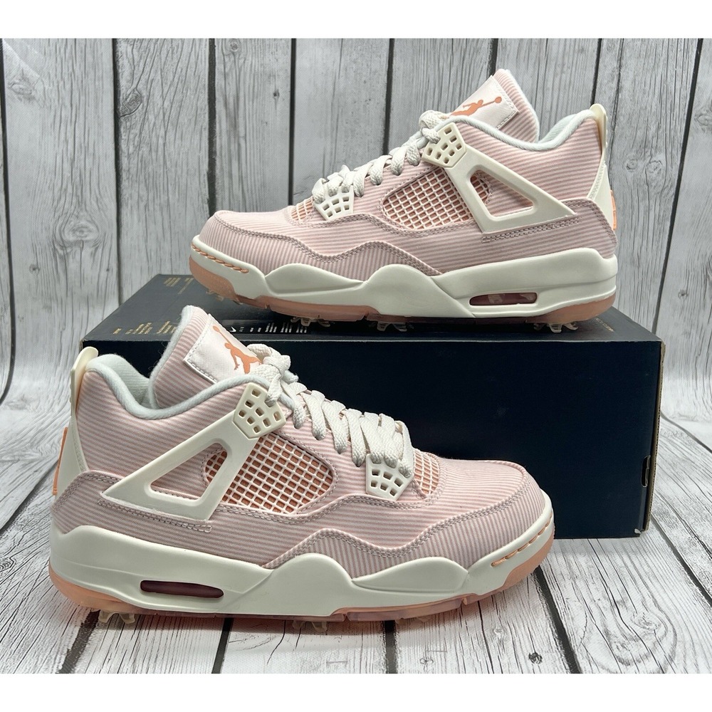 Nike Air Jordan Retro 4 Golf NRG Seersucker Size 8 CZ2439‑101